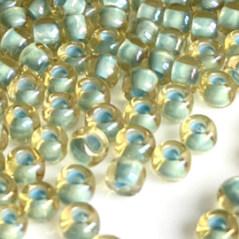 TOHO 6/0 Inside-Color Rainbow Lt Topaz/Sea Foam-Lined, 10 gram