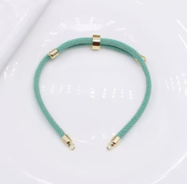 DIY geweven armbandje met 24K gold metaal