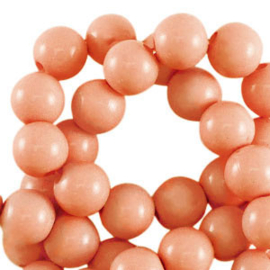 18 mm acryl kralen shiny Coral orange, 10 stuks