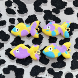 Bedels Round Koi Fish  polymeer klei, 1 stuk