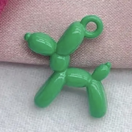 Balloon dog Green, per stuk