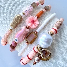 Fish beads Aztec Gold 14mm, 5 gram c.a. 7 st.