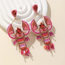 Oorbellen Lobster Pink