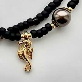 DIY pakket, ketting mat Beachy chic, Zilver of Goud