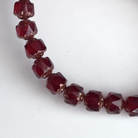 Bols beads 6 mm Red-Bronze, 10 stuks