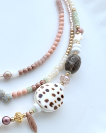 DIY pakket Leopard ketting, (3 kettingen)