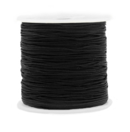 Macrame draad 0,8mm Black 10 mtr