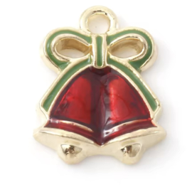 Bedels Xmas Bel Goud-Rood (nikkelvrij), 1 stuk