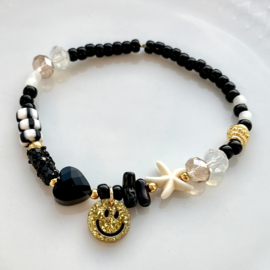 DIY pakketje Smiley Black-White