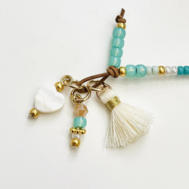 DIY pakket Vis armband Turquoise