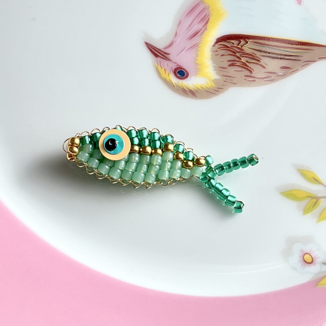 DIY pakket kralenvisje Summer green
