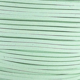 Faux suede 2,5mm Mint, 1 meter