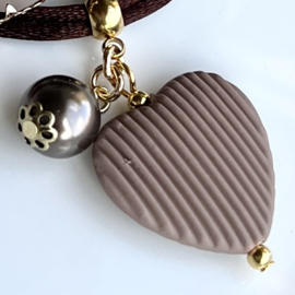 DIY pakket wikkel armband Taupe-Bruin