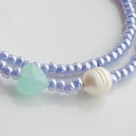 DIY pakket Lila summer ketting,