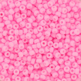 Miyuki rocailles 11/0 opaque dyed cotton candy pink, 10 gram