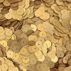 Pailletten Matte gold, 20 stuks