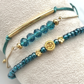DIY pakket Teal Goud-Smiley