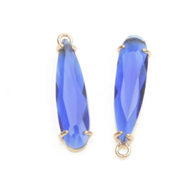 Rhinestone Saffier, 2 stuks