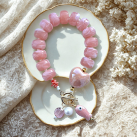 DIY pakket armband Salmon-Pink