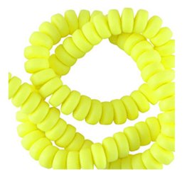 Polymeer rondellen 7mm Neon yellow, 110 stuks