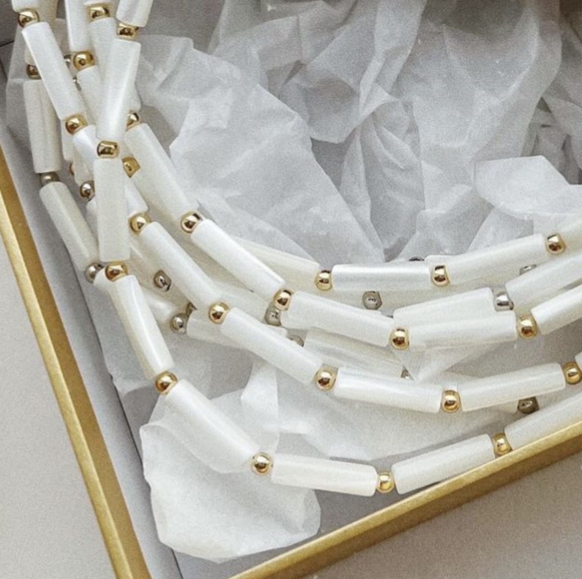 DIY pakket schelp  buisjes armband