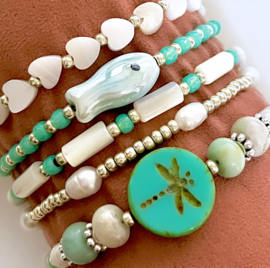 Inspiratie Dragonfly armband - Turquoise