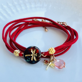 DIY pakket Dragonfly Red-Goud