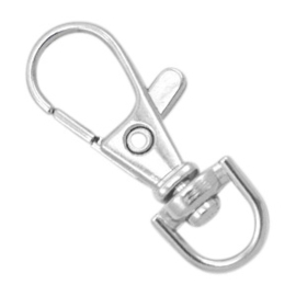 Sleutelhangers 37mm Antiek zilver, per stuk