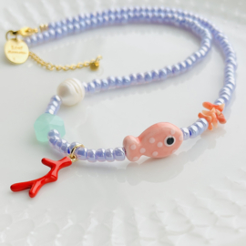 DIY pakket Lila summer ketting,