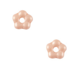 Kralen bloem spacer 5mm Peach blush pink, 5 stuks