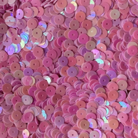 Pailletten Party pink 5mm, 20 stuks