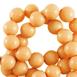 10 mm acryl kralen shiny Orange, c.a. 100 stuks