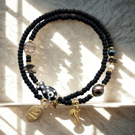 DIY pakket, ketting mat Beachy chic, Zilver of Goud