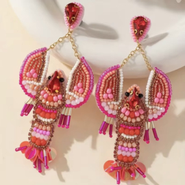 Oorbellen Lobster Pink
