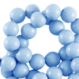 18 mm acryl kralen shiny Ligt blue, 10 stuks