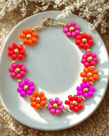 Matubo Seed Bead 6/0 Pearl shine-Hot Neon pink, 10 gram (c.a. 140 st.)