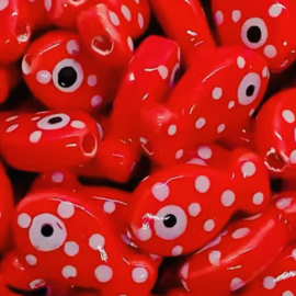 Keramiek Red Fish, per stuk