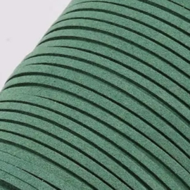 Faux suede 2,5mm Green, 1 meter