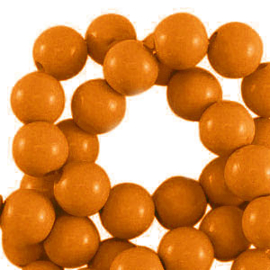 18 mm acryl kralen shiny Copper brown, 10 stuks