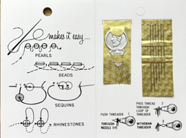 Miyuki beading naalden, set van 6 stuks en 1 threader