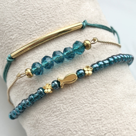 DIY pakket Teal Goud-Visje