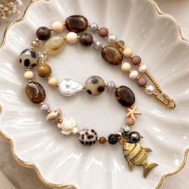 DIY pakket Vis Natural ketting
