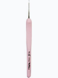 Tulip kralen haaknaald - 1mm met zachte grip roze