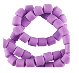 Polymeer kralen 6mm Purple, 60 stuks