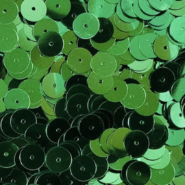 Pailletten Moss green metallic 8mm, 20 stuks