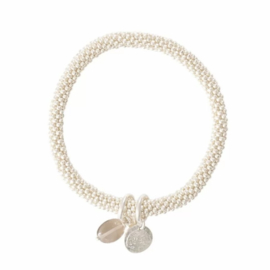 Jacky Smokey Quartz Tree Silver Bracelet Zilver