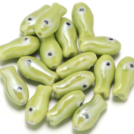 Line green Fish 19x10mm, per stuk