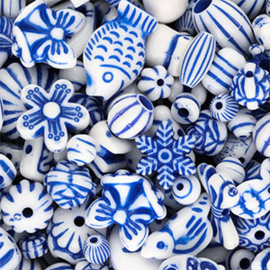 Mix acryl White Delft Blue