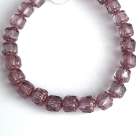 Bols beads 6 mm Amethyst-Bronze, 10 stuks