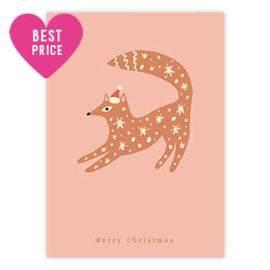 Sieraden kaartje "Merry Christmas" Pink , per stuk